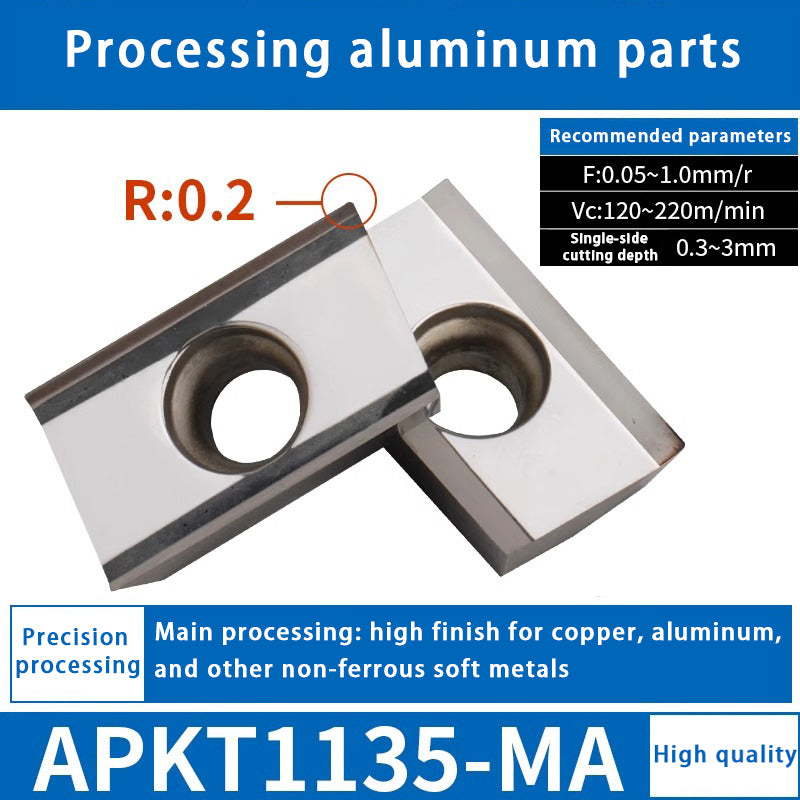 140-CNC milling blade APM T1135 stainless steel special alloy blade Shandong Denso Pricision Tools Co.,Ltd.